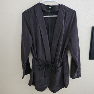 H&M Tie Waist Blazer Jacket